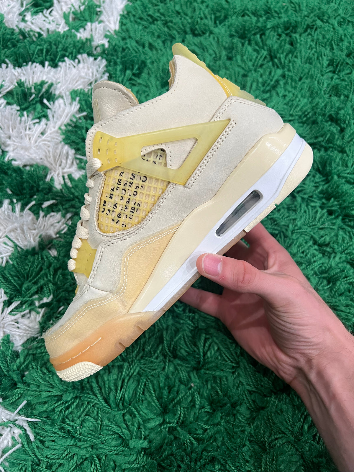 Jordan 4 Off-White Sail (Women's) (Preowned 5M/6.5W)