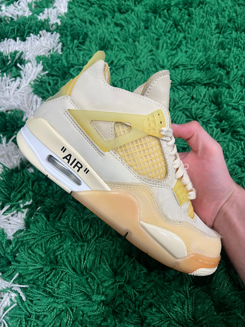 Jordan 4 Off-White Sail (Women's) (Preowned 5M/6.5W)