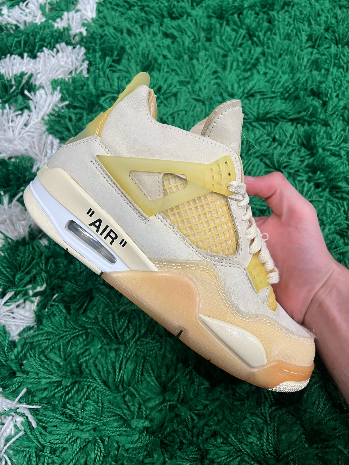 Jordan 4 Off-White Sail (Women's) (Preowned 5M/6.5W)