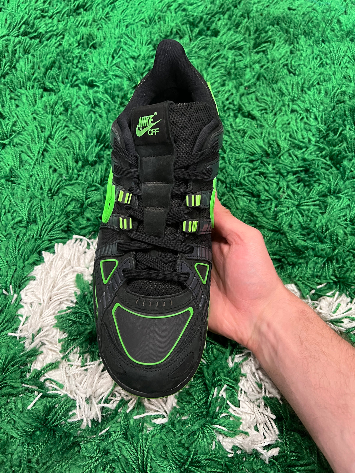 Nike Air Rubber Dunk Off-White Green Strike (Pre-Owned 9.5M)