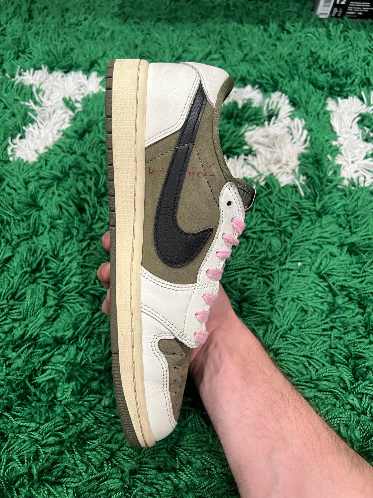 Jordan 1 Low Travis Scott Medium Olive (Pre-Owned 8.5M)