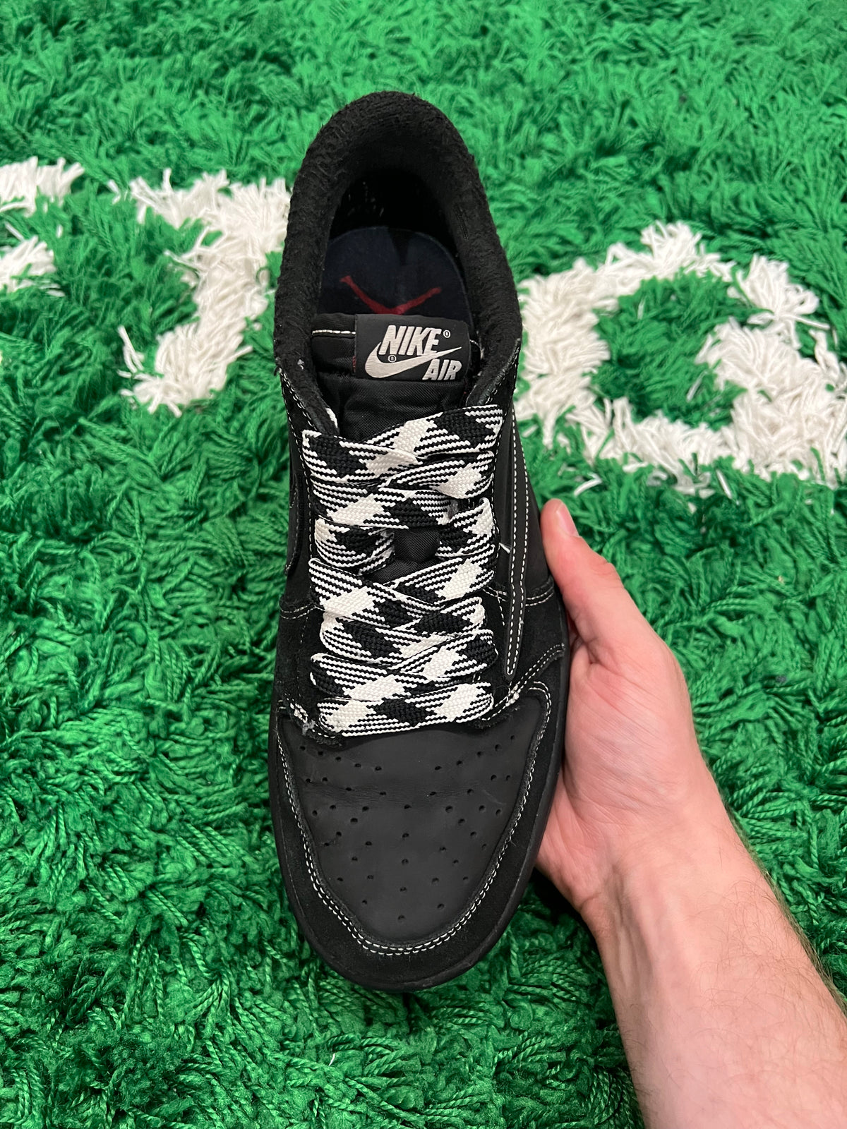 Jordan 1 Low Travis Scott Black Phantom (Pre-Owned Size 9M)