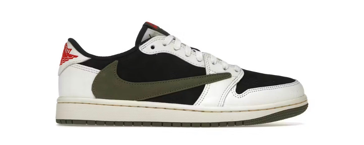 Jordan 1 Low Travis Scott Olive (Women's) (Preowned 10M/11.5W)