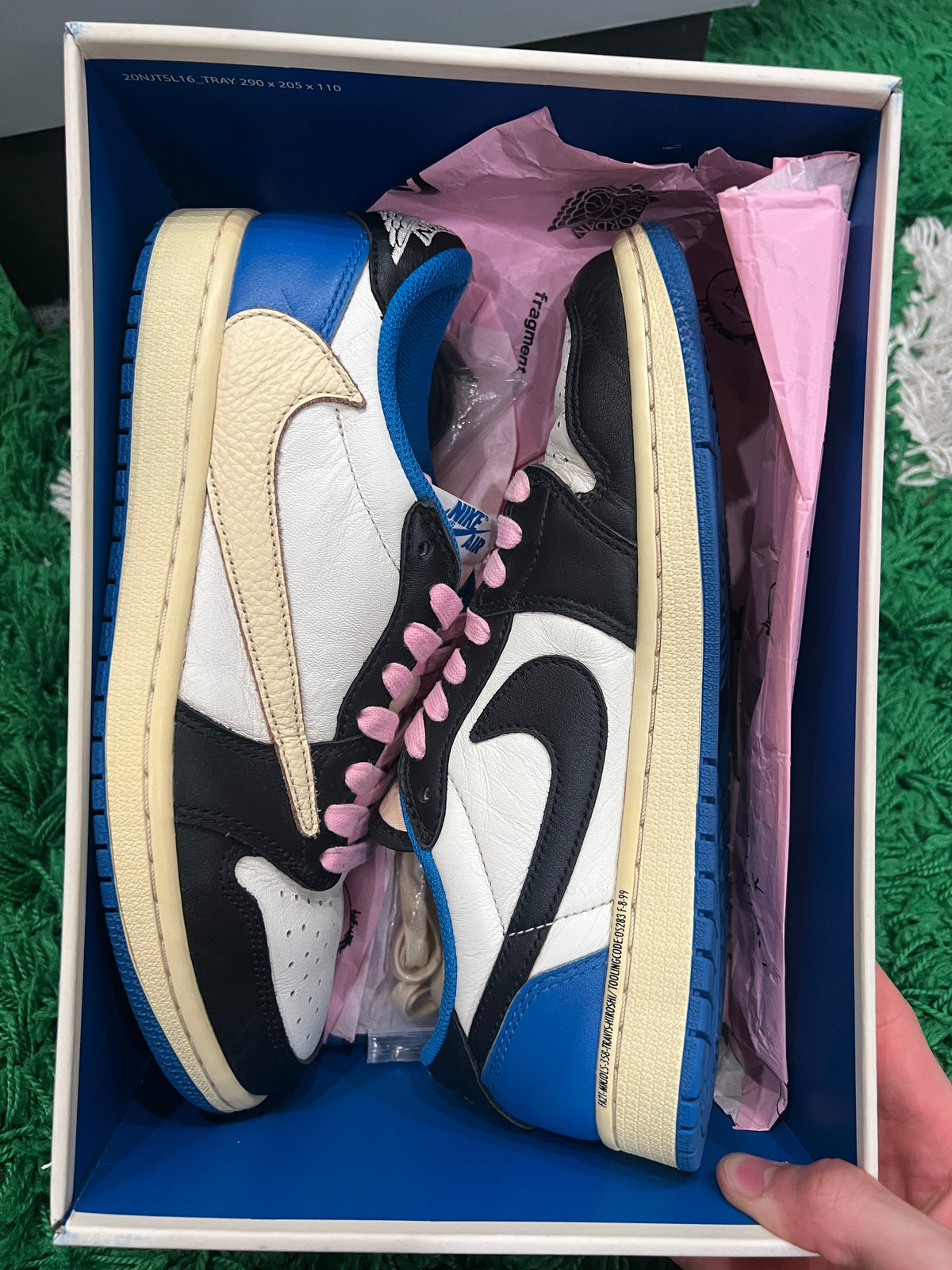 Jordan 1 Low Fragment x Travis Scott (Preowned 7.5M)
