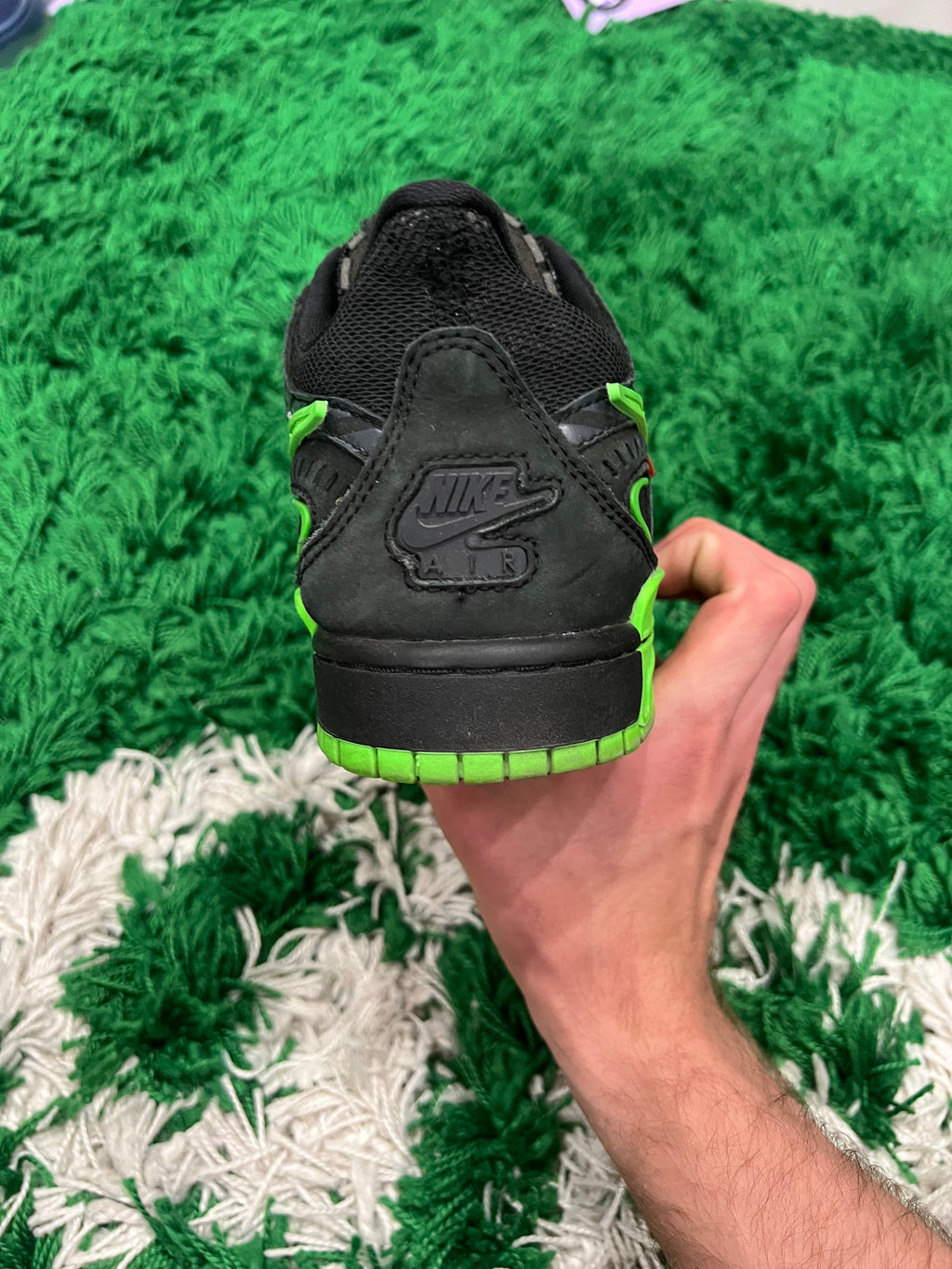 Nike Air Rubber Dunk Off-White Green Strike (Pre-Owned 8M)