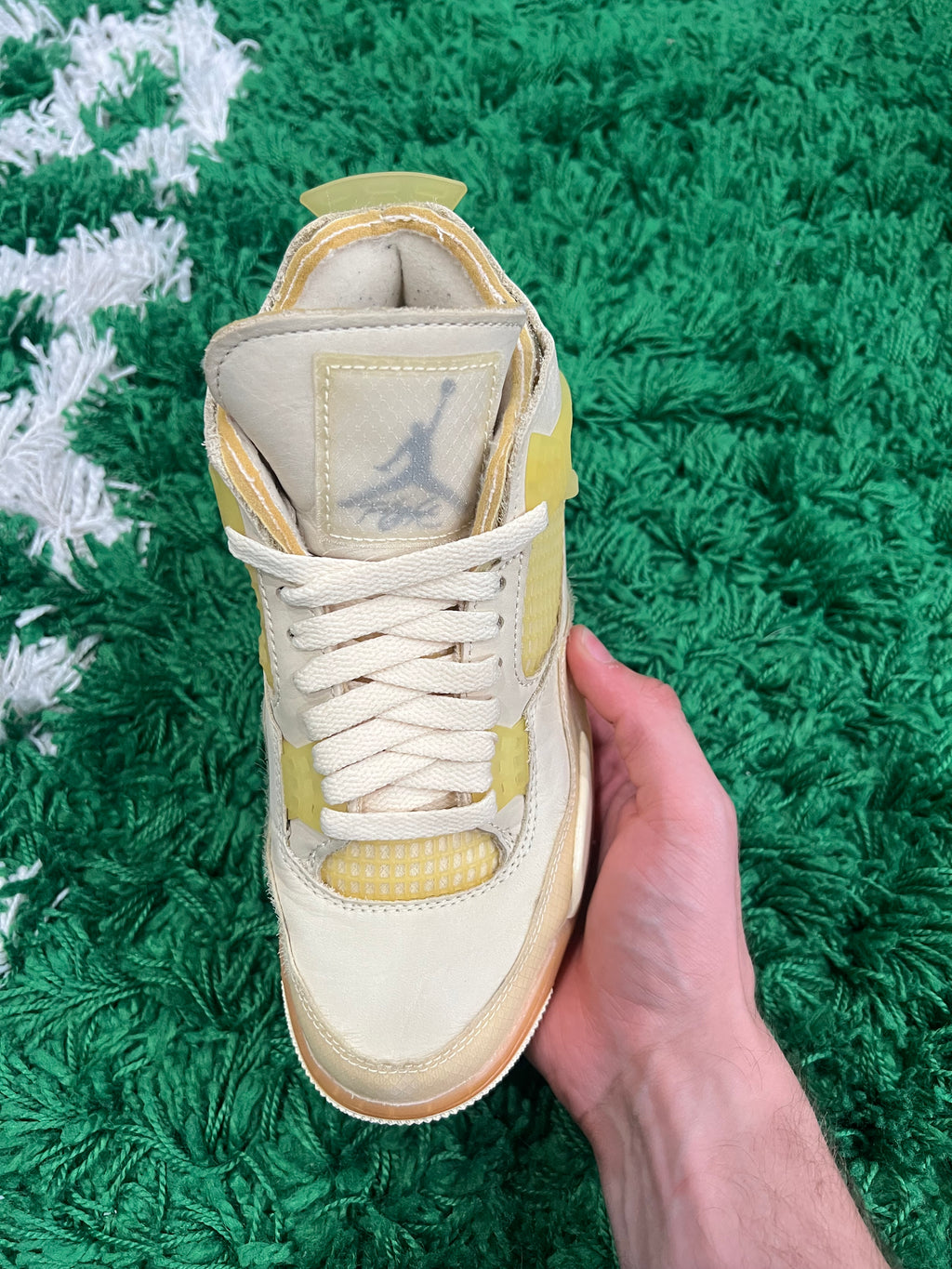 Jordan 4 Off-White Sail (Women's) (Preowned 5M/6.5W)