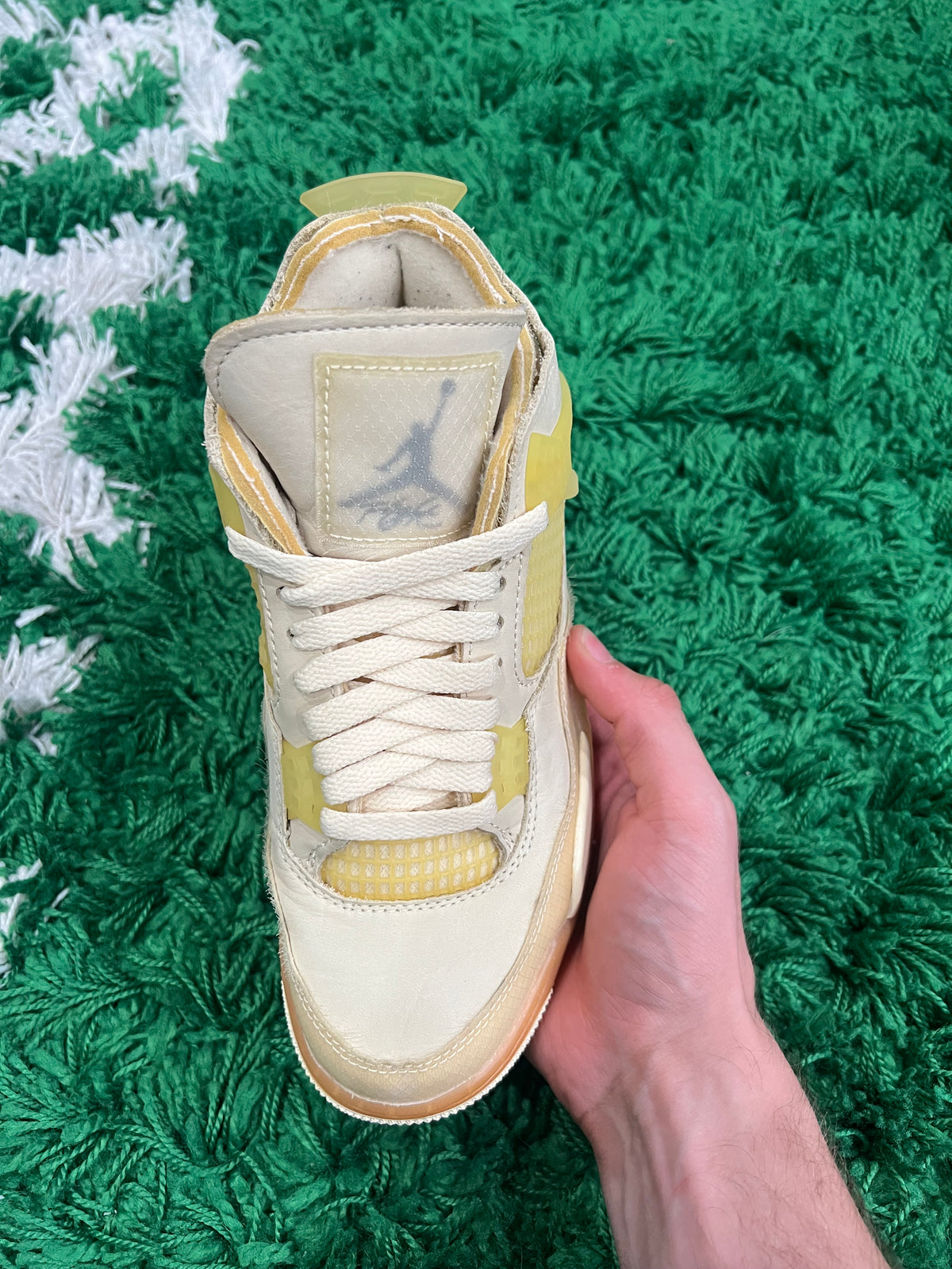 Jordan 4 Off-White Sail (Women's) (Preowned 5M/6.5W)