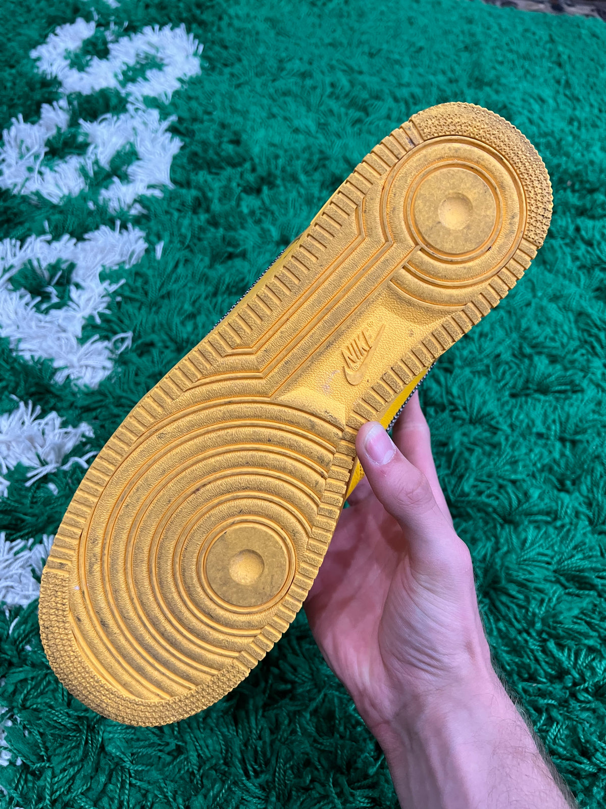 Nike Air Force 1 Low Off-White ICA University Gold (Pre-Owned 12M)
