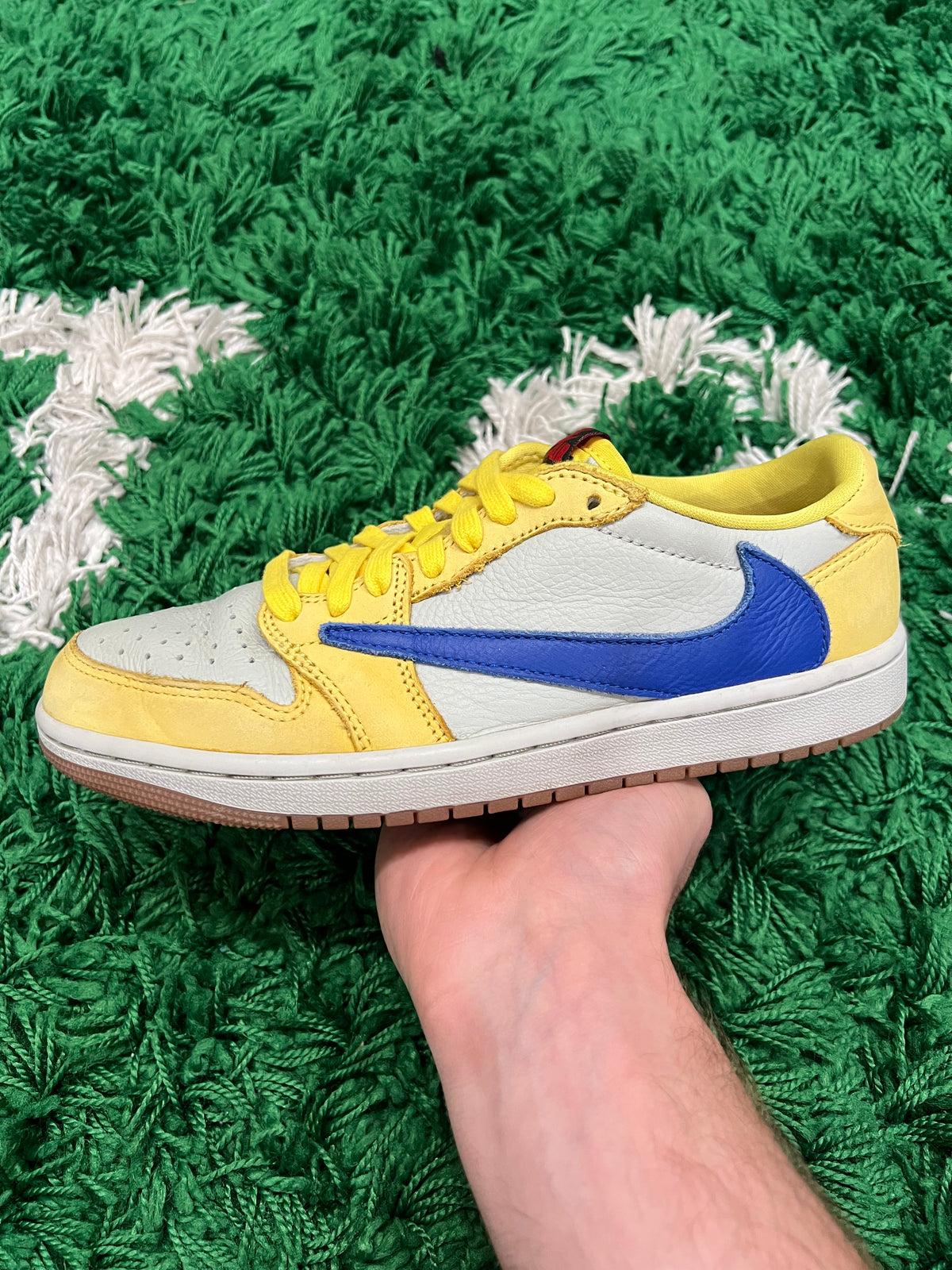 Jordan 1 Low Travis Scott Canary (Women's) (Preowned 6.5M/8W)
