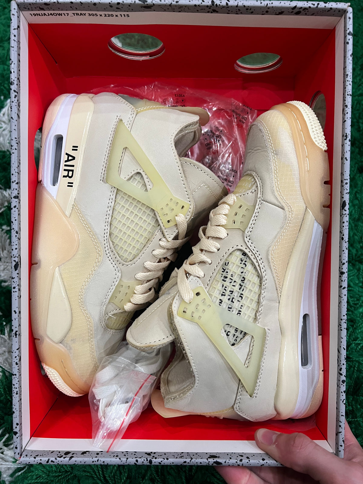 Jordan 4 Off-White Sail (Women's) (Preowned 5M/6.5W)
