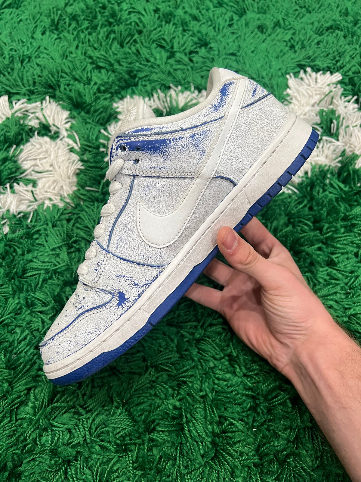 Nike SB Dunk Low Premium White Game Royal (Preowned 9M)