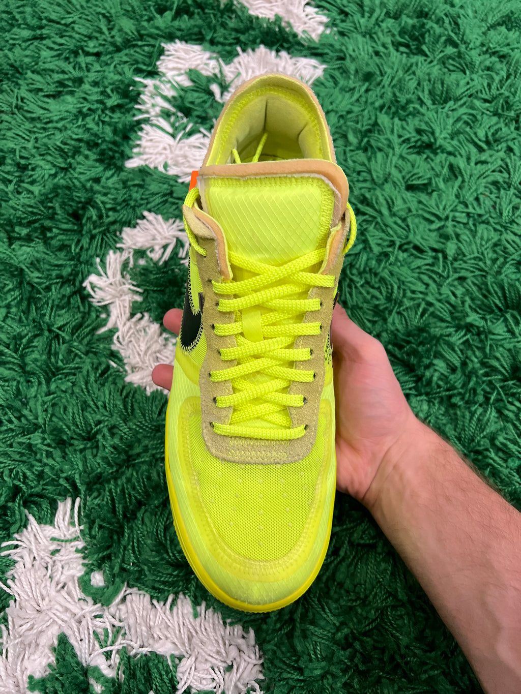 Nike Air Force 1 Low Off-White Volt (Preowned 10.5M)