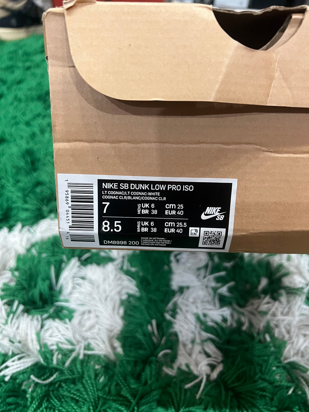Nike SB Dunk Low ISO Light Cognac (Pre-Owned 7M)