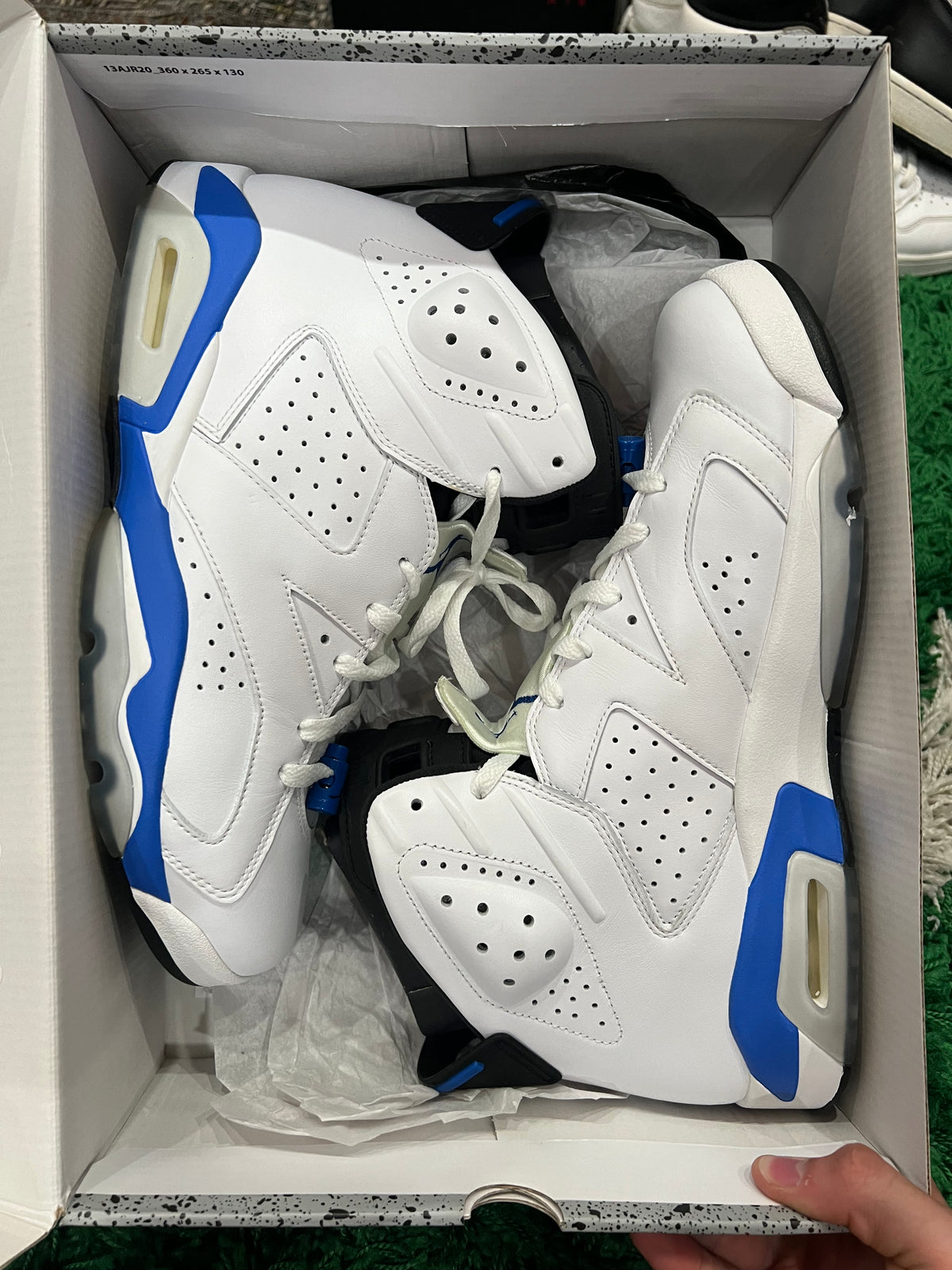 Jordan 6 Sport Blue (2014) (Preowned 11.5M)