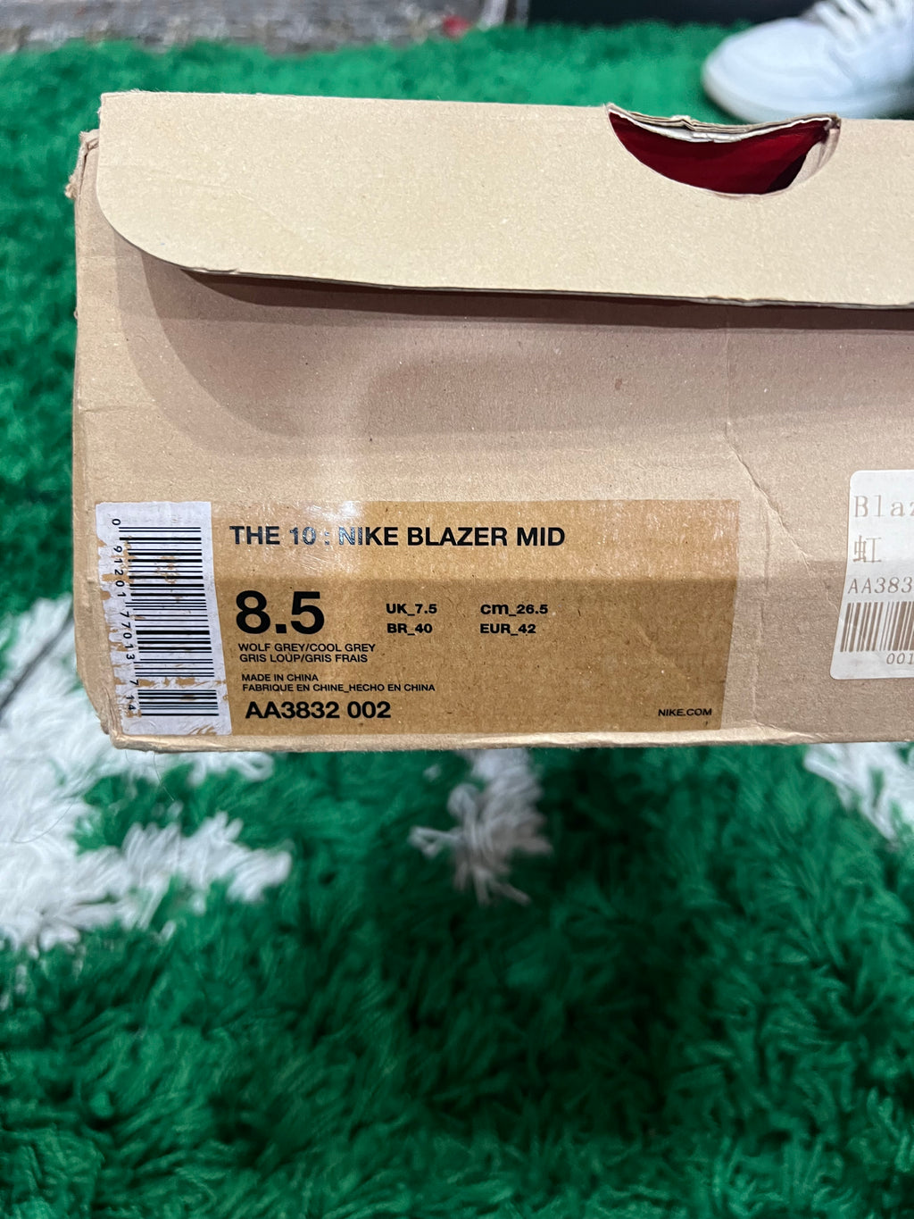 Nike Blazer Mid Off-White Wolf Grey Serena Queen (Preowned 8.5M)