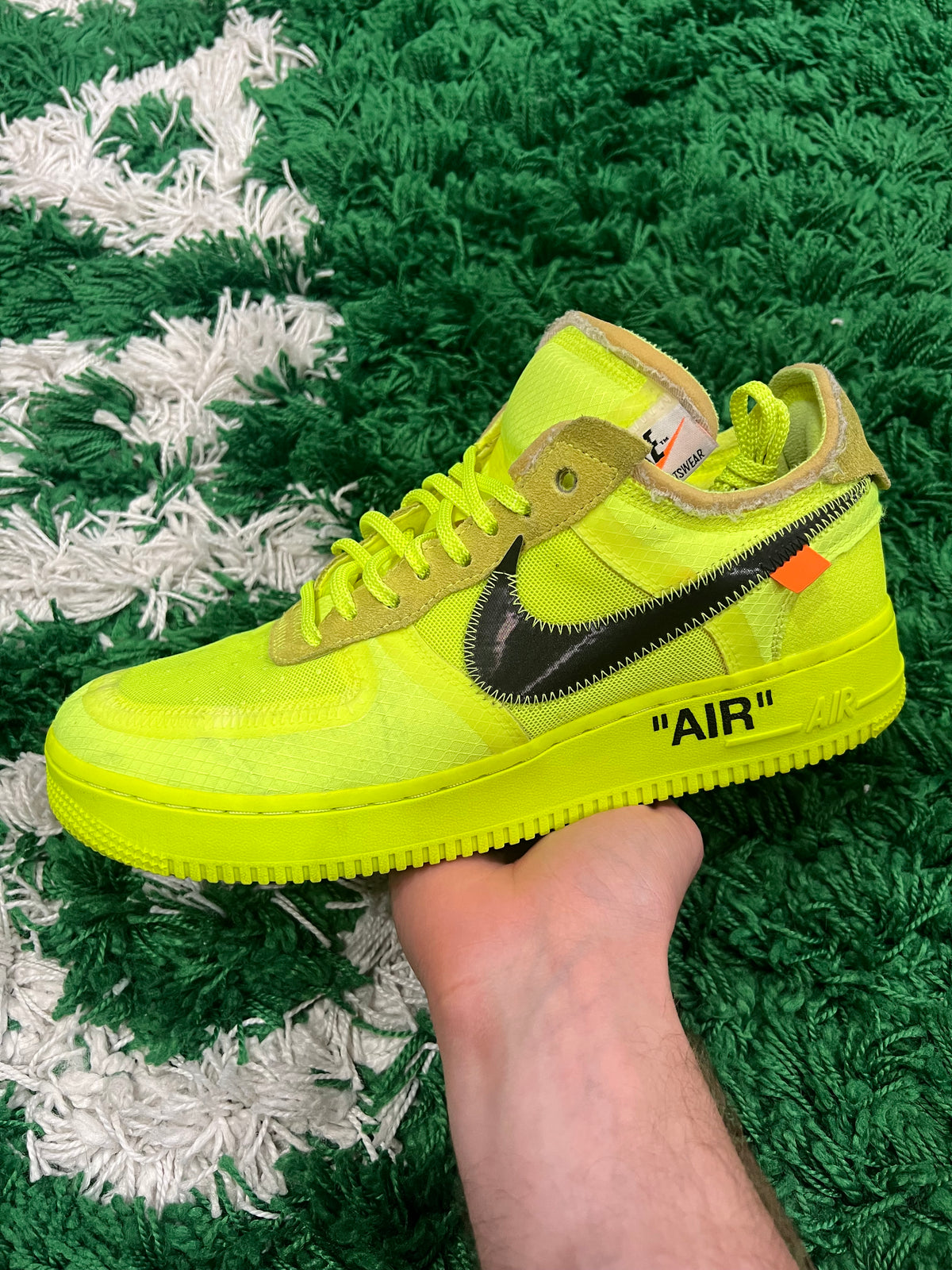 Nike Air Force 1 Low Off-White Volt (Pre-Owned 9M)