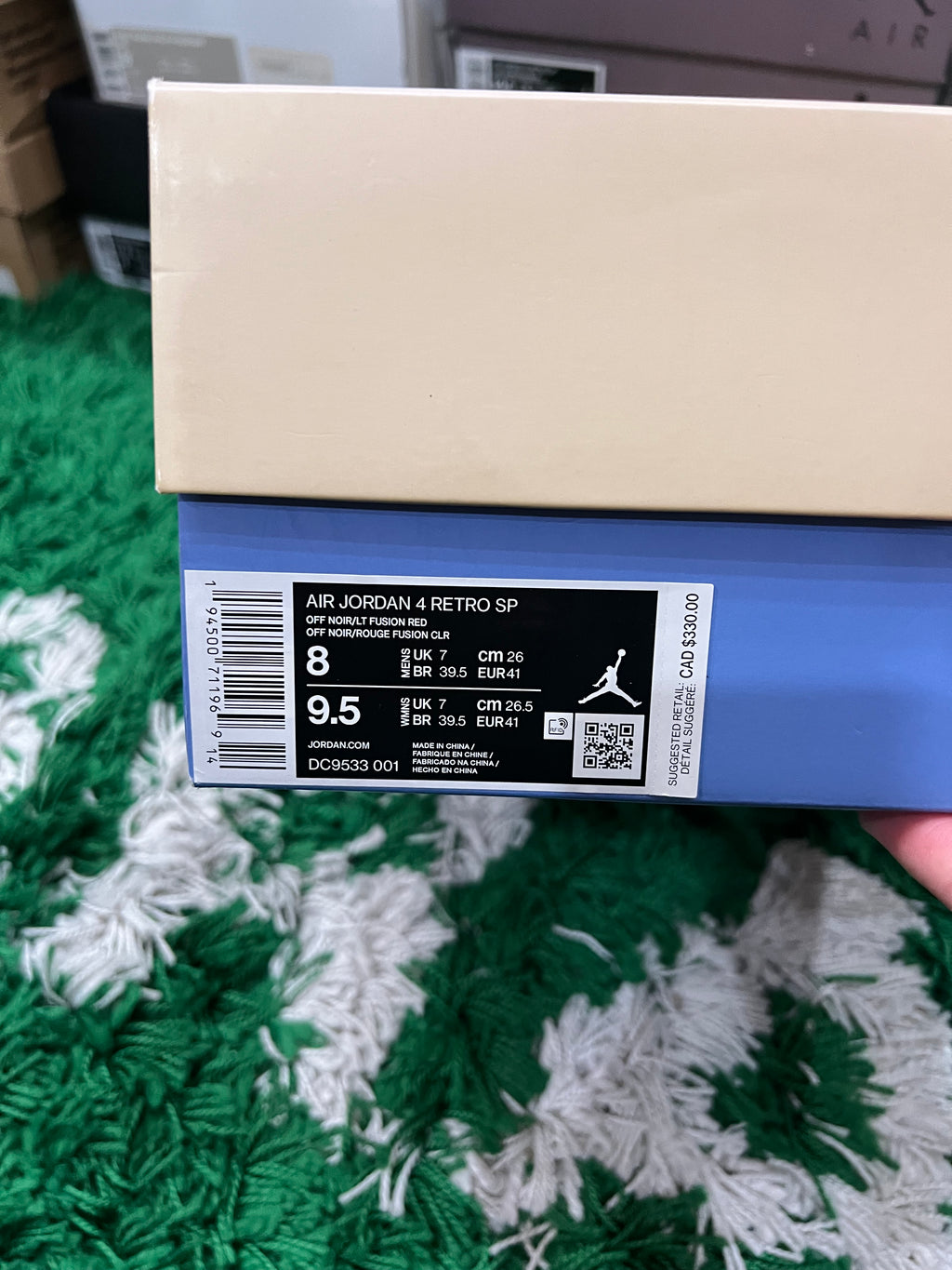 Jordan 4 Union Off Noir (Preowned 8M)