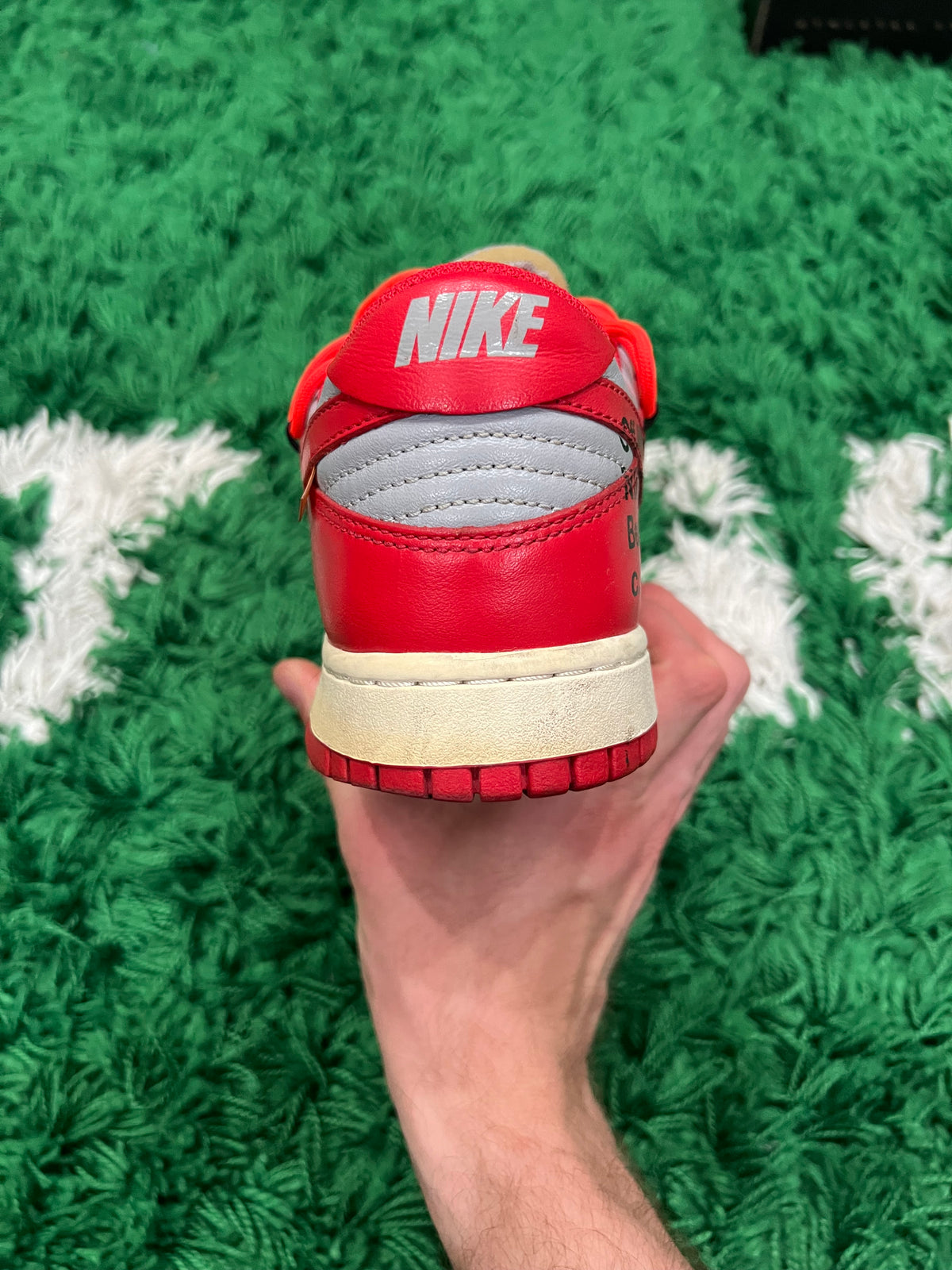 Nike Dunk Low Off-White University Red (Preowned 9M)