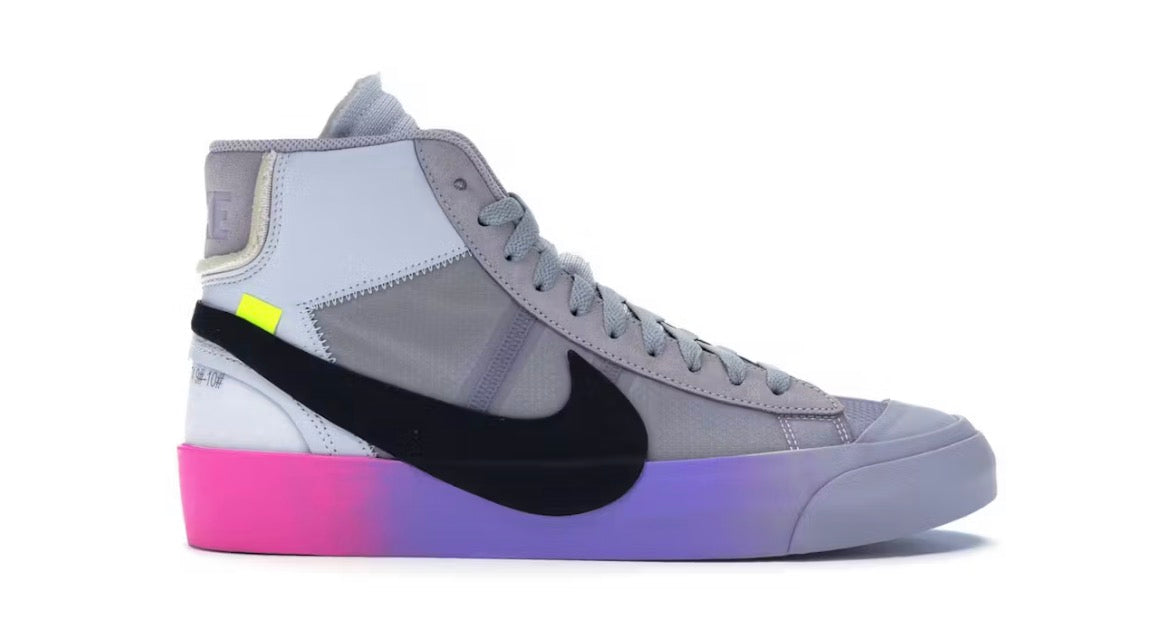 Nike Blazer Mid Off-White Wolf Grey Serena Queen (Preowned 8.5M)