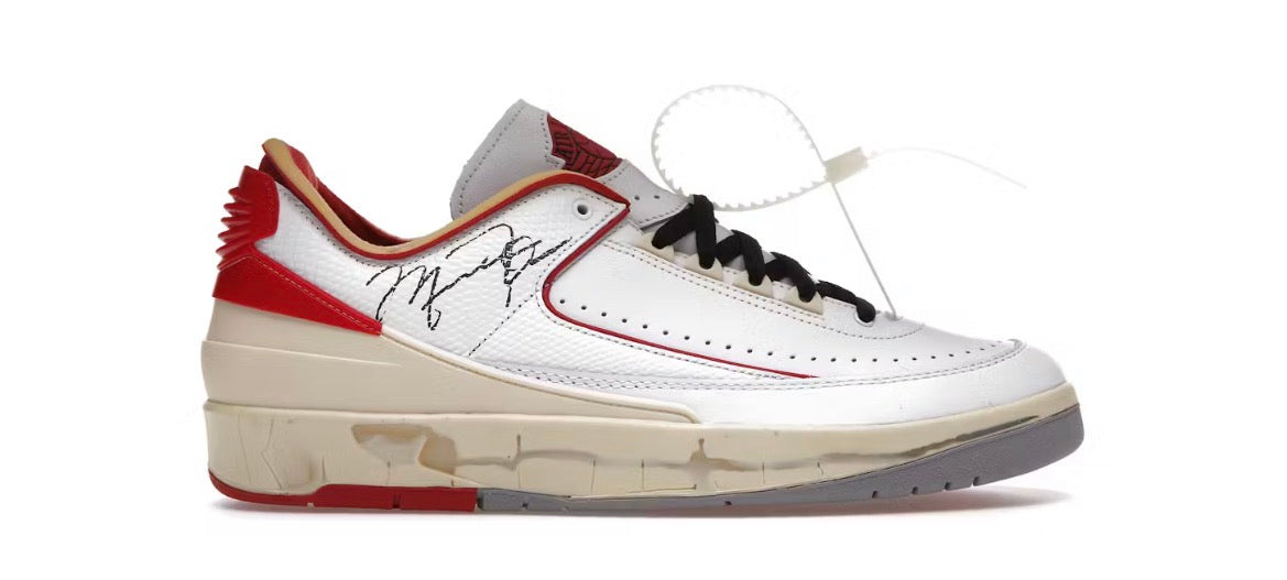 Jordan 2 Low Off-White White Red (Preowned 7.5M)
